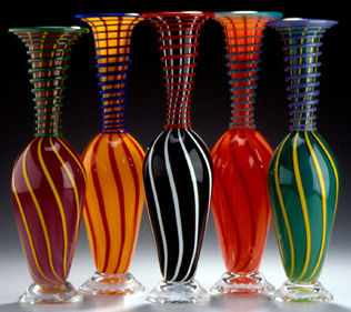 Ken and Ingrid Hanson art glass from the Bay Area